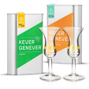 Genever duo with 2 tulipglasses